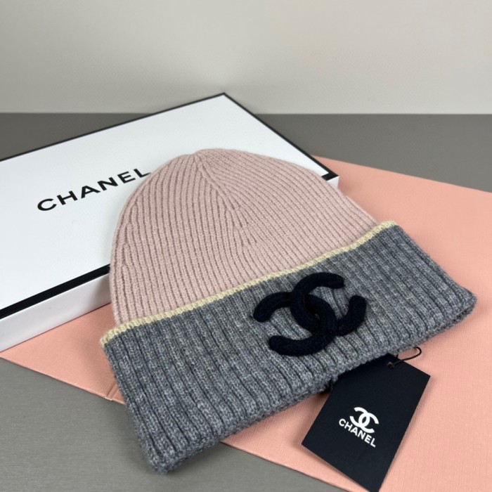1:1 quality version Stereo Letter Embroidery Contrast Trim Ribbed Wool Beanie 6 colors 29569865