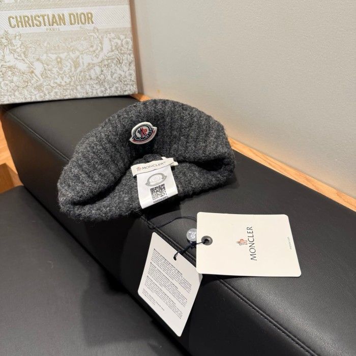 1:1 quality version Oval Badge Logo Cuffed Knit Beanie 5 colors 29569880
