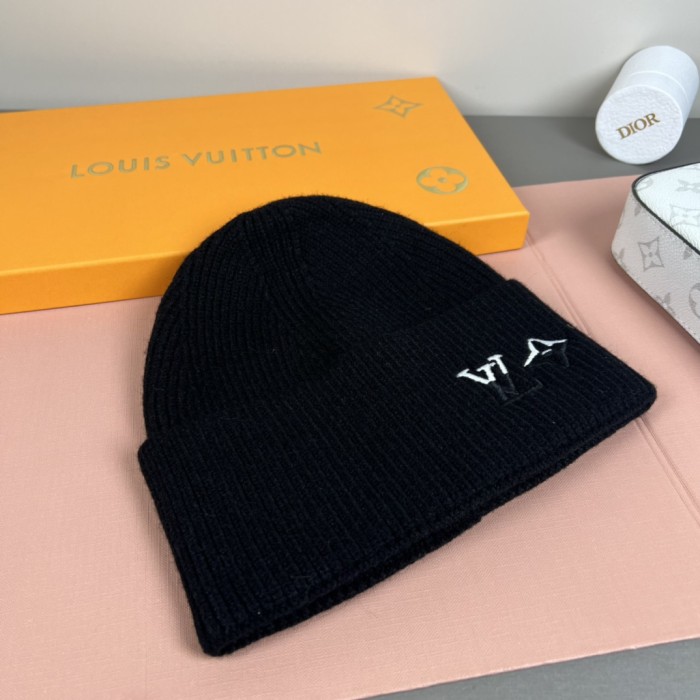 1:1 quality version Letter Star Embroidery Rib Knit Woo Unisex Beanie 3 colors 29569842