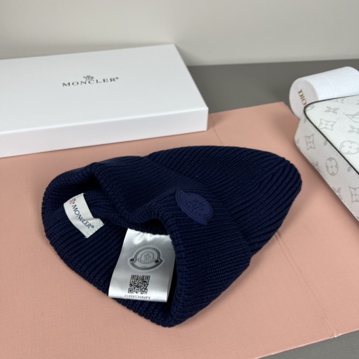 1:1 quality version Round Rubber Patch Logo Knit Unisex Beanie 9 colors 29569832
