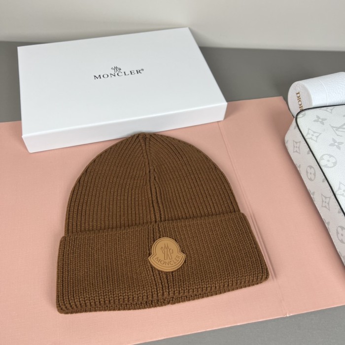 1:1 quality version Round Rubber Patch Logo Knit Unisex Beanie 9 colors 29569832