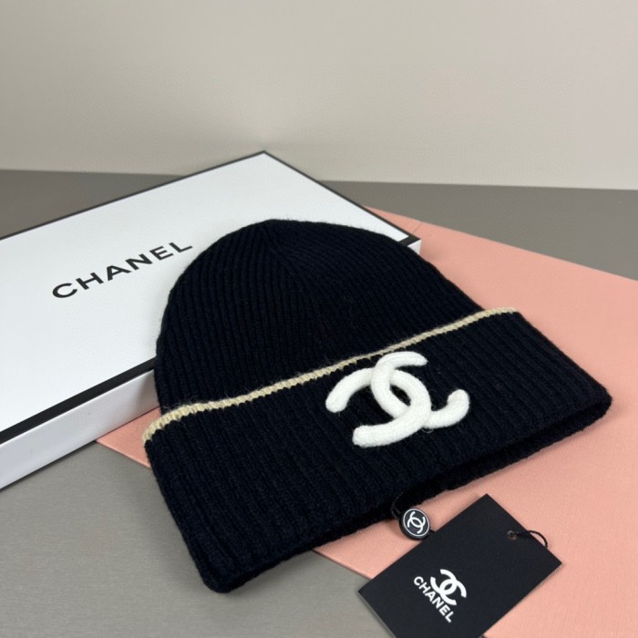 1:1 quality version Stereo Letter Embroidery Contrast Trim Ribbed Wool Beanie 6 colors 29569865