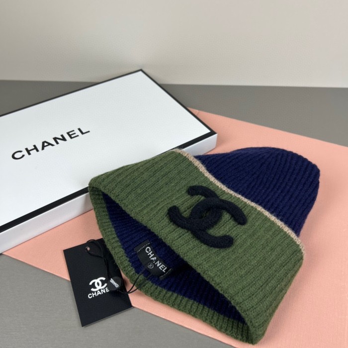 1:1 quality version Stereo Letter Embroidery Contrast Trim Ribbed Wool Beanie 6 colors 29569865