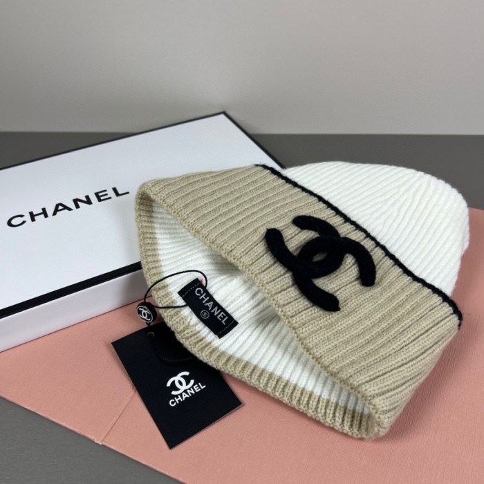 1:1 quality version Stereo Letter Embroidery Contrast Trim Ribbed Wool Beanie 6 colors 29569865