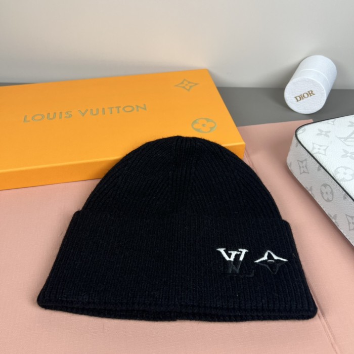 1:1 quality version Letter Star Embroidery Rib Knit Woo Unisex Beanie 3 colors 29569842