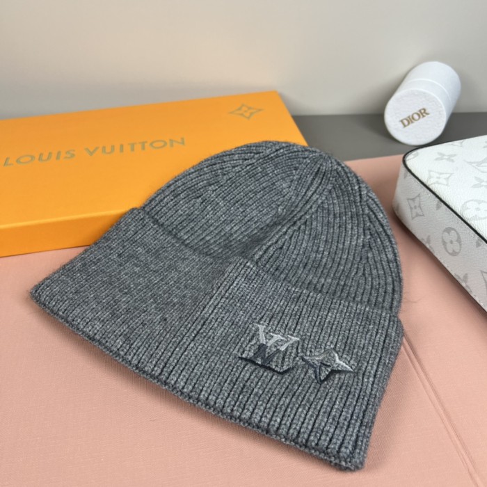 1:1 quality version Letter Star Embroidery Rib Knit Woo Unisex Beanie 3 colors 29569842