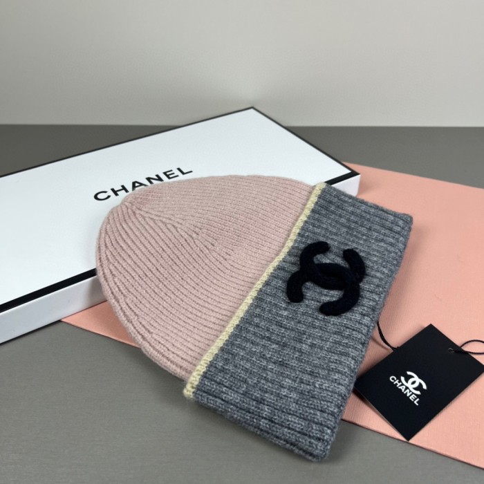 1:1 quality version Stereo Letter Embroidery Contrast Trim Ribbed Wool Beanie 6 colors 29569865