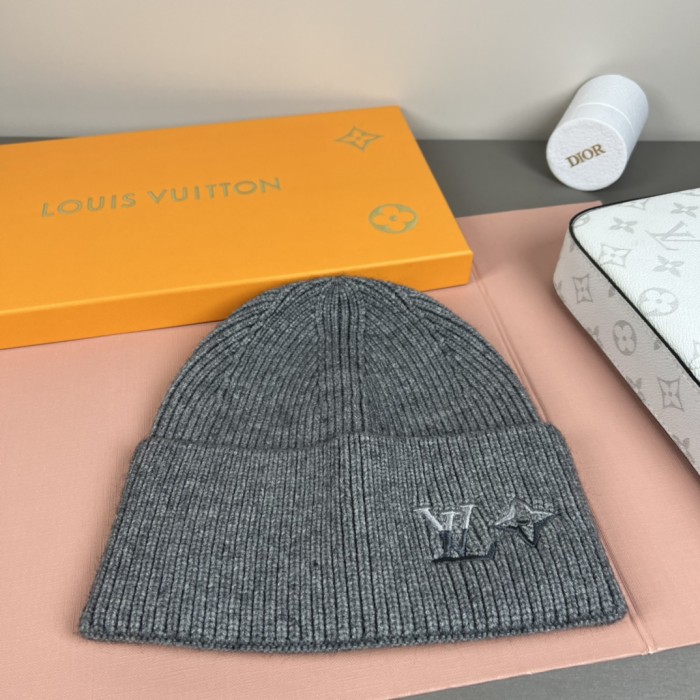 1:1 quality version Letter Star Embroidery Rib Knit Woo Unisex Beanie 3 colors 29569842