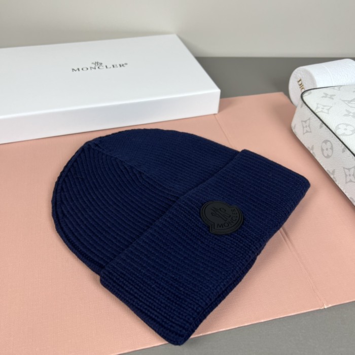 1:1 quality version Round Rubber Patch Logo Knit Unisex Beanie 9 colors 29569832