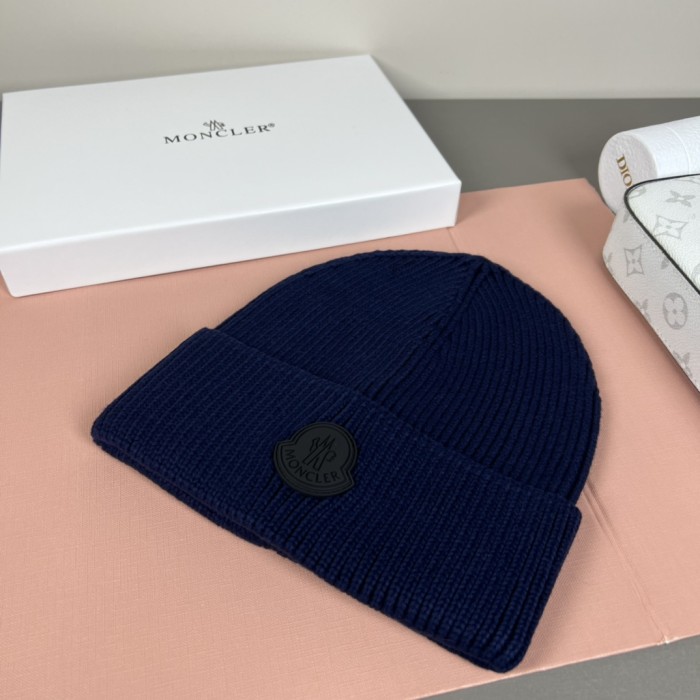 1:1 quality version Round Rubber Patch Logo Knit Unisex Beanie 9 colors 29569832