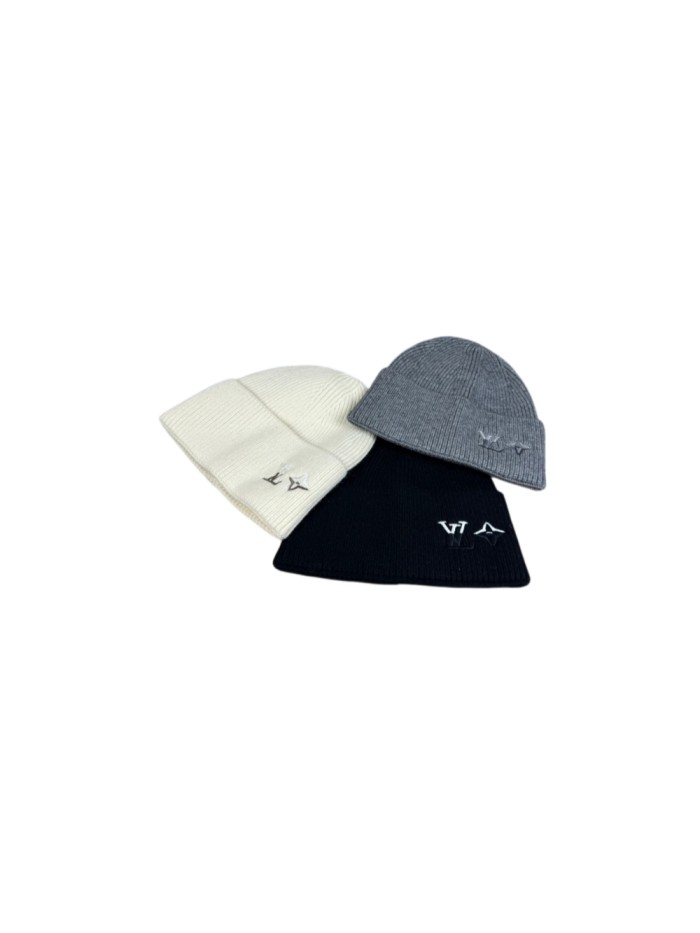 1:1 quality version Letter Star Embroidery Rib Knit Woo Unisex Beanie 3 colors 29569842