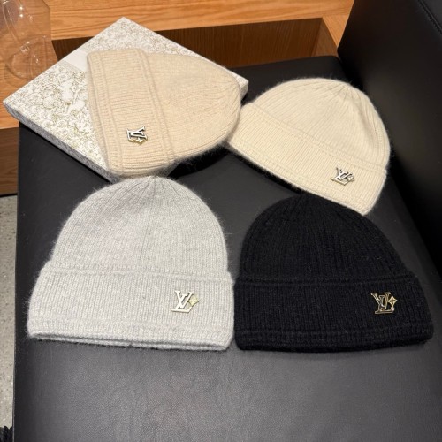 1:1 quality version Metal Letter Star Badge Cuffed Wool Unisex Beanie 4 colors 29570659