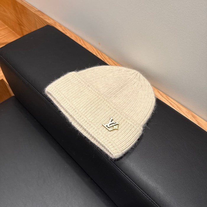 1:1 quality version Metal Letter Star Badge Cuffed Wool Unisex Beanie 4 colors 29570659