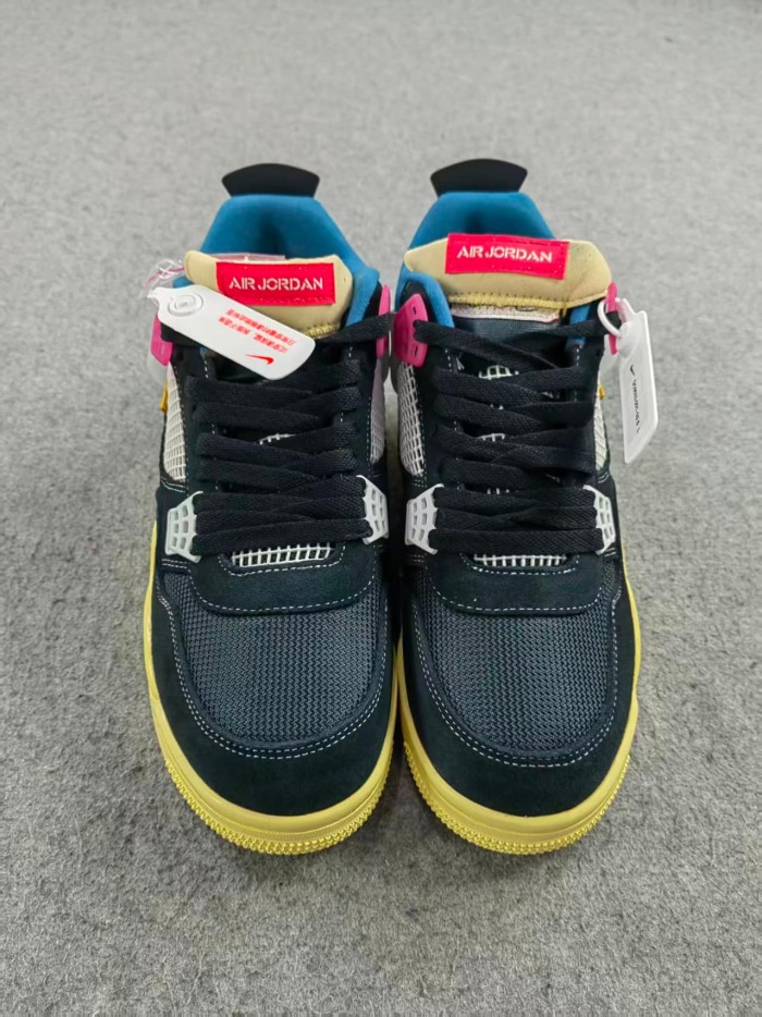 ［plus-size shoes]Air @j4 Retro Union Off Noir DC9533-001
