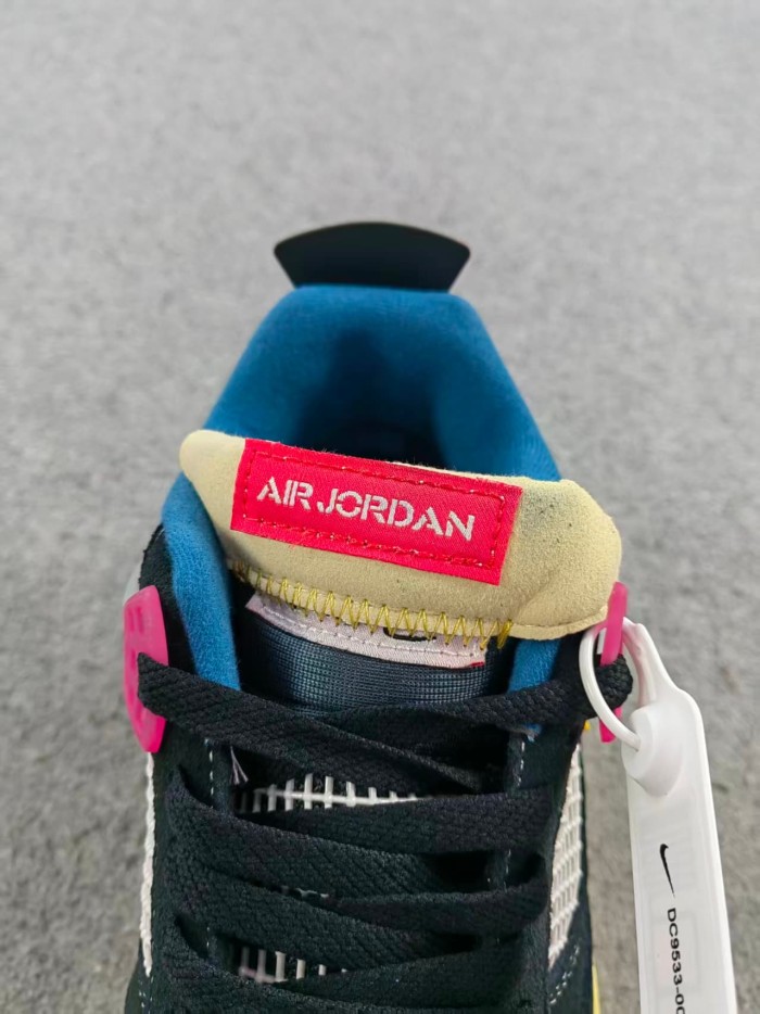 ［plus-size shoes]Air @j4 Retro Union Off Noir DC9533-001