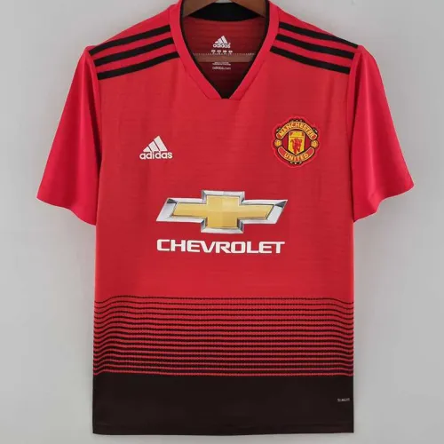 2018-2019 Man Utd Home Retro Soccer Jersey
