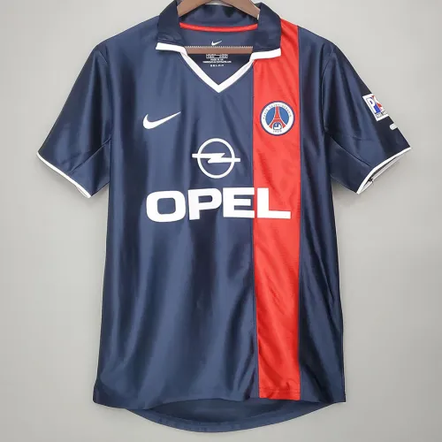 2001-2002 PSG Paris Home Retro Soccer Jersey