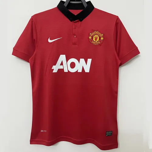 2013-2014 Man Utd Home Retro Soccer Jersey
