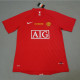 2007-2008 Man Utd home Red Retro soccer jersey (决赛字)