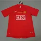 2007-2008 Man Utd home Red Retro soccer jersey (决赛字)