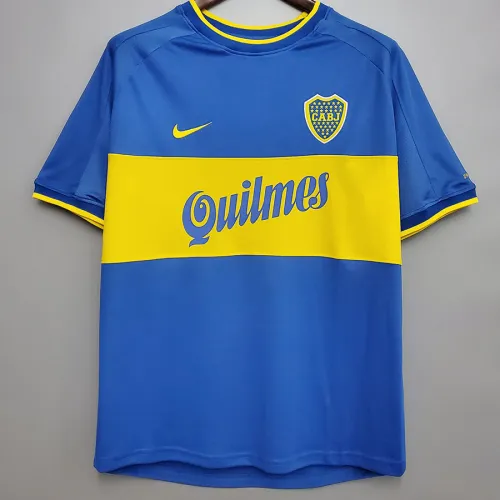 1999-2000 Boca Juniors Home Retro Soccer Jersey