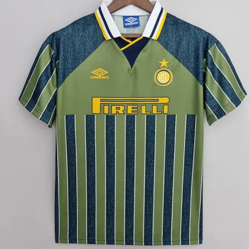 1995-1996 INT Away Green Retro Soccer Jersey