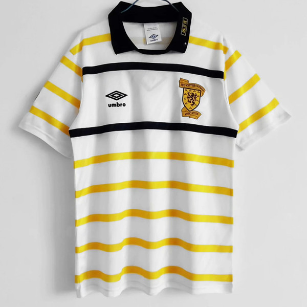 1988-1991 Scotland Yellow White Retro Soccer Jersey