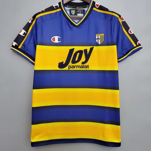 2001-2002 Parma Home Retro Soccer Jersey