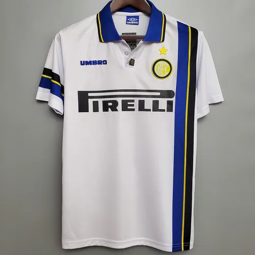 1997-1998 INT Away White Retro Soccer Jersey