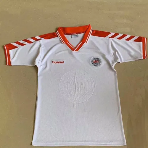 1998 Denmark Away Retro Soccer Jersey
