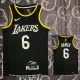 LAKERS Glory version JAMES #6 Black Top Quality Hot Pressing NBA Jersey