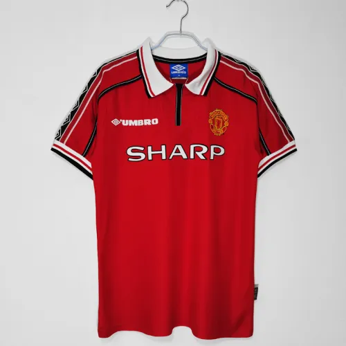 1998-1999 Man Utd Home Retro Soccer Jersey