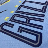 22-23 GRIZZLIES MORANT #12 Blue Top Quality Hot Pressing NBA Jersey (Trapeze Edition)