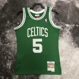 2008 CELTICS GARNETT #5 Green Retro Top Quality Hot Pressing NBA Jersey