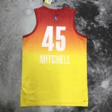 2023 ALL STAR MITCHELL #45 Yellow Top Quality Hot Pressing NBA Jersey (全明星)