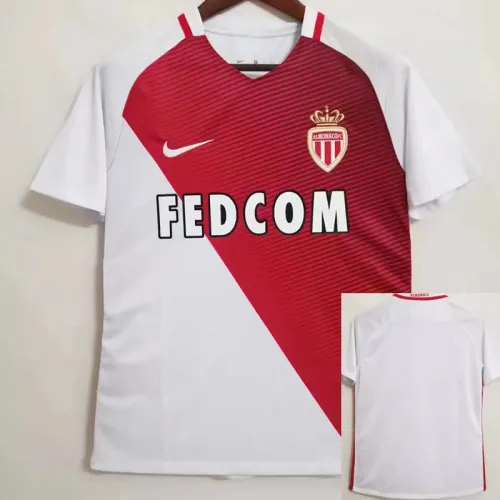 2016-2017 Monaco Home Retro Soccer Jersey UCL