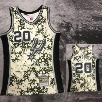 2013-14 SA Spurs GINOBILI #20 Green CamouflageTop Quality Hot Pressing NBA Jersey (迷彩）