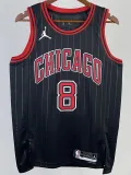 22-23 BULLS LAVINE #8 Black Top Quality Hot Pressing NBA Jersey (Trapeze Edition) 飞人版