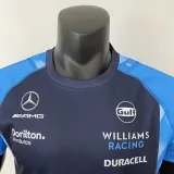 2023 F1 Formula One Mercedes Blue Racing Suit(圆领)