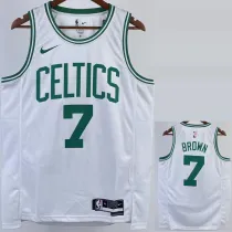 22-23 CELTICS BROWN #7 White Top Quality Hot Pressing NBA Jersey