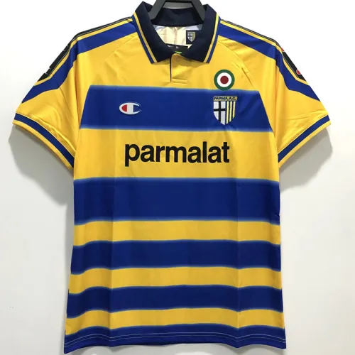 1999-2000 Parma Away Yellow Retro Soccer Jersey