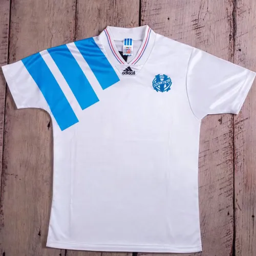 1992-1993 Marseille Home Retro Soccer Jersey