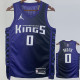 23-24 Kings MONK #0 Purple Top Quality Hot Pressing NBA Jersey (Trapeze Edition)飞人版