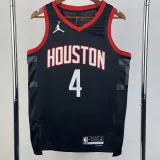 23-24 Rockets GREEN #4 Black Top Quality Hot Pressing NBA Jersey (Trapeze Edition)飞人版