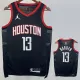 23-24 Rockets HARDEN #13 Black Top Quality Hot Pressing NBA Jersey (Trapeze Edition)飞人版