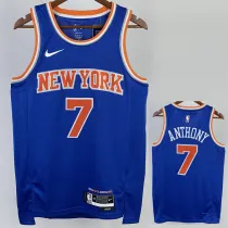 22-23 KNICKS ANTHONY #7 Blue Top Quality Hot Pressing NBA Jersey