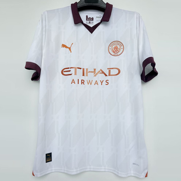 23-24 Man City Away Fans Soccer Jersey