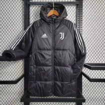 23-24 JUV Black Hooded Cotton Coat Red Edge (白色边) 棉衣