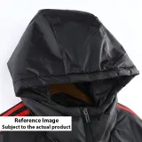 23-24 Flamengo Black Hooded Cotton Coat White Edge (白色边) 棉衣