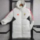 23-24 Benfica White Hooded Cotton Coat Red Edge (红色边) 棉衣